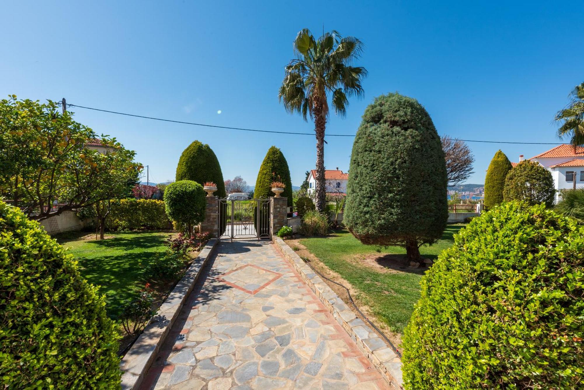 Apartmán Christina'S Twin Palm Trees House Agria Exteriér fotografie